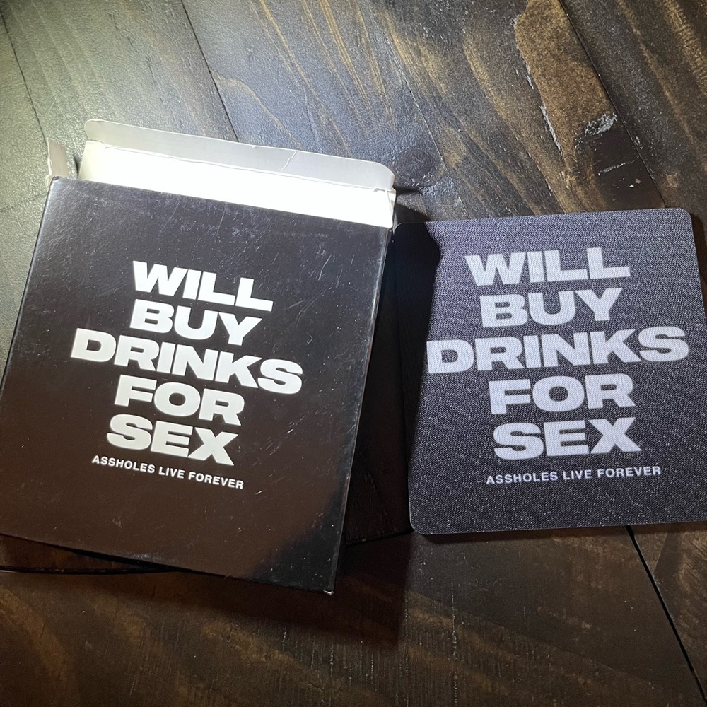 Will Buy Drinks For S€X Coasters (Set Of 4)
